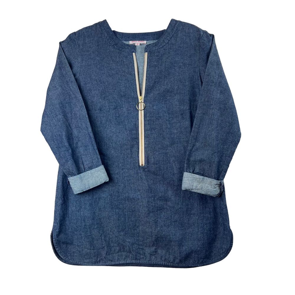 KAYCE HUGHES Denim Zip Top Size 4